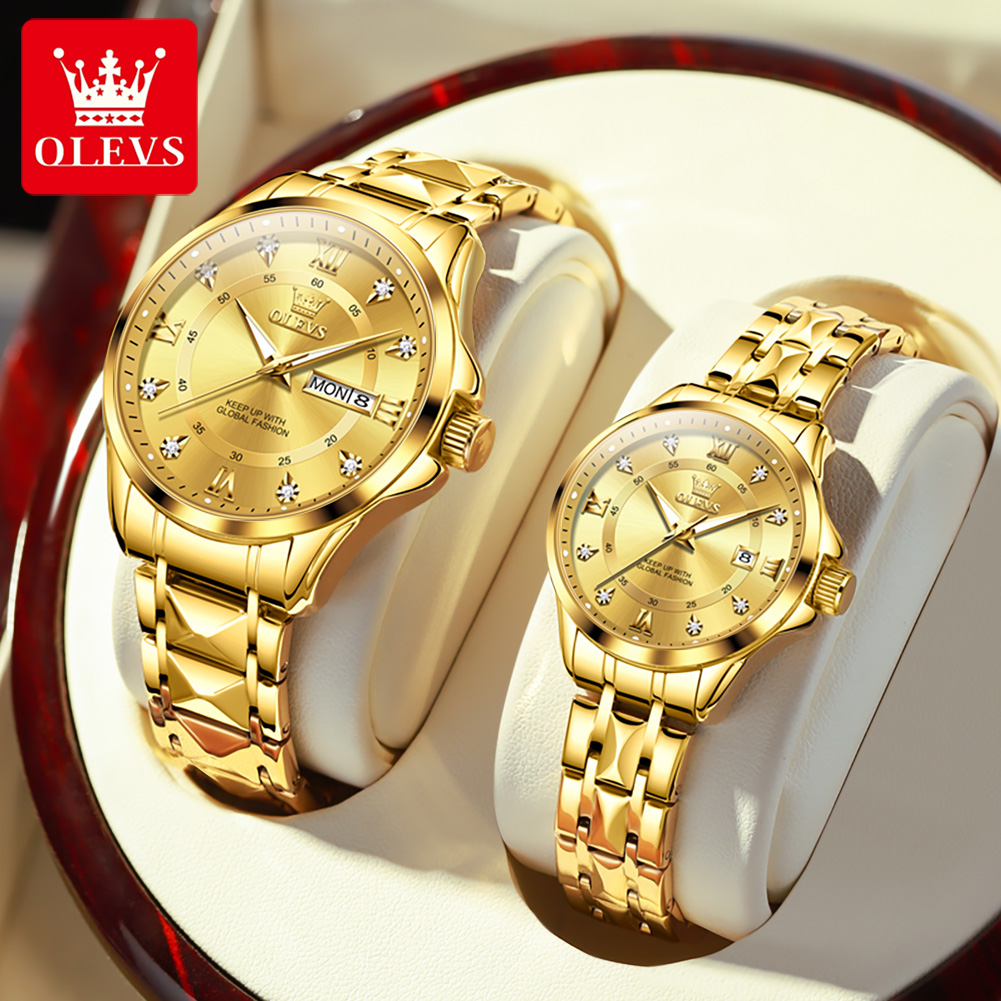OLEVS 2906 Couple Watch Pair L - Men'S Accessories Display 评论和价格