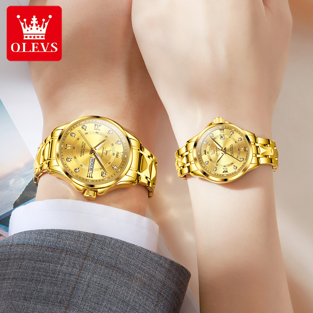 OLEVS 2906 Couple Watch Pair L - Men'S Accessories Display 评论和价格