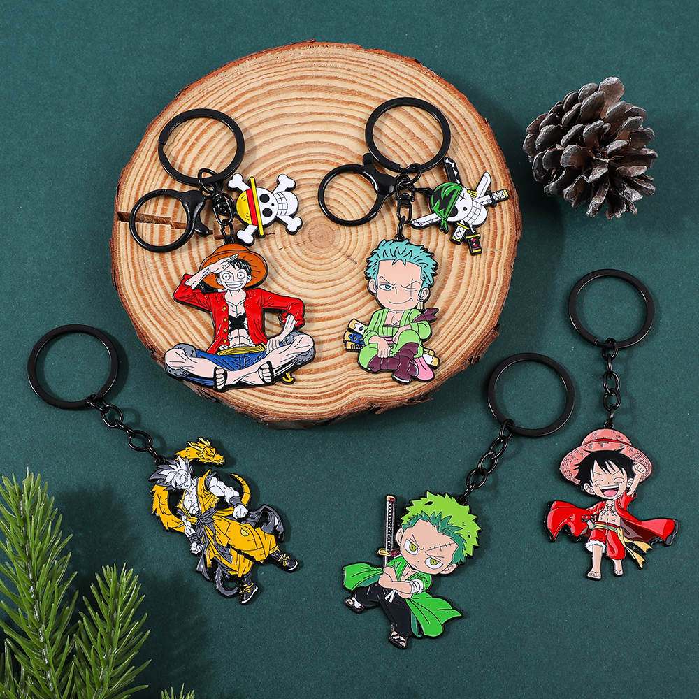 One Piece Anime Keychain Featu - Men Accessories Fashion 评论和价格