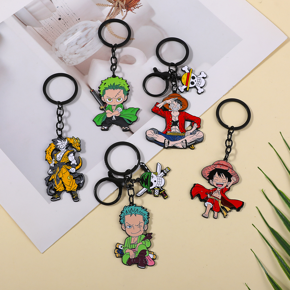 One Piece Anime Keychain Featu - Men Accessories Fashion 评论和价格
