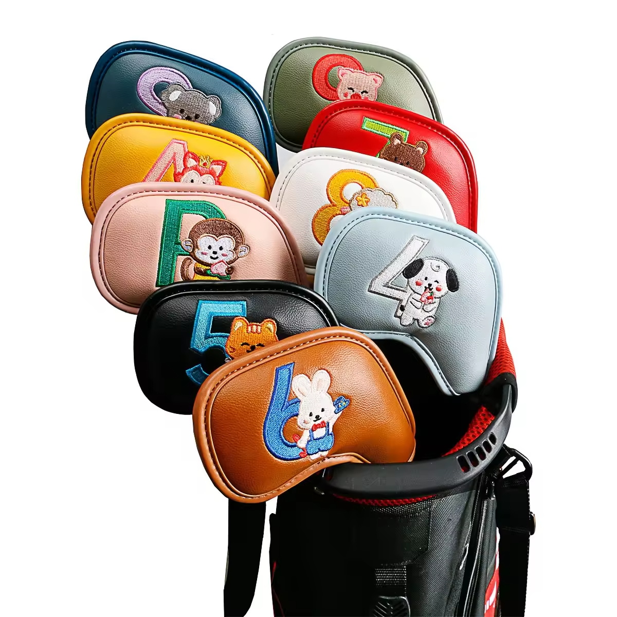9Pcs Cute Cartoon Animal Golf  - Men'S Accessories 评论和价格