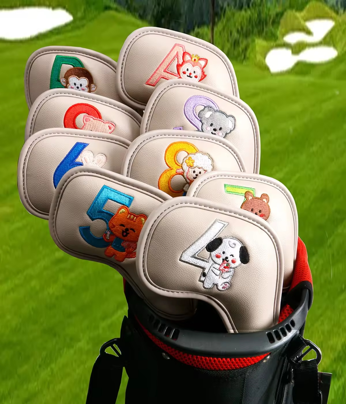 9Pcs Cute Cartoon Animal Golf  - Men'S Accessories 评论和价格
