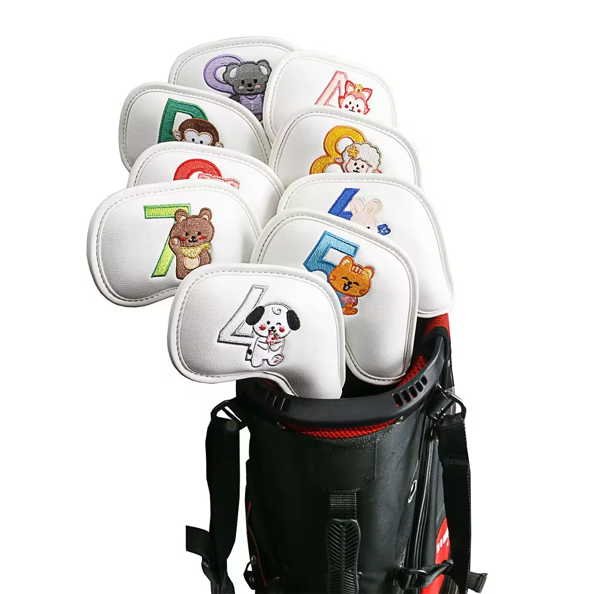 9Pcs Cute Cartoon Animal Golf  - Men'S Accessories 评论和价格