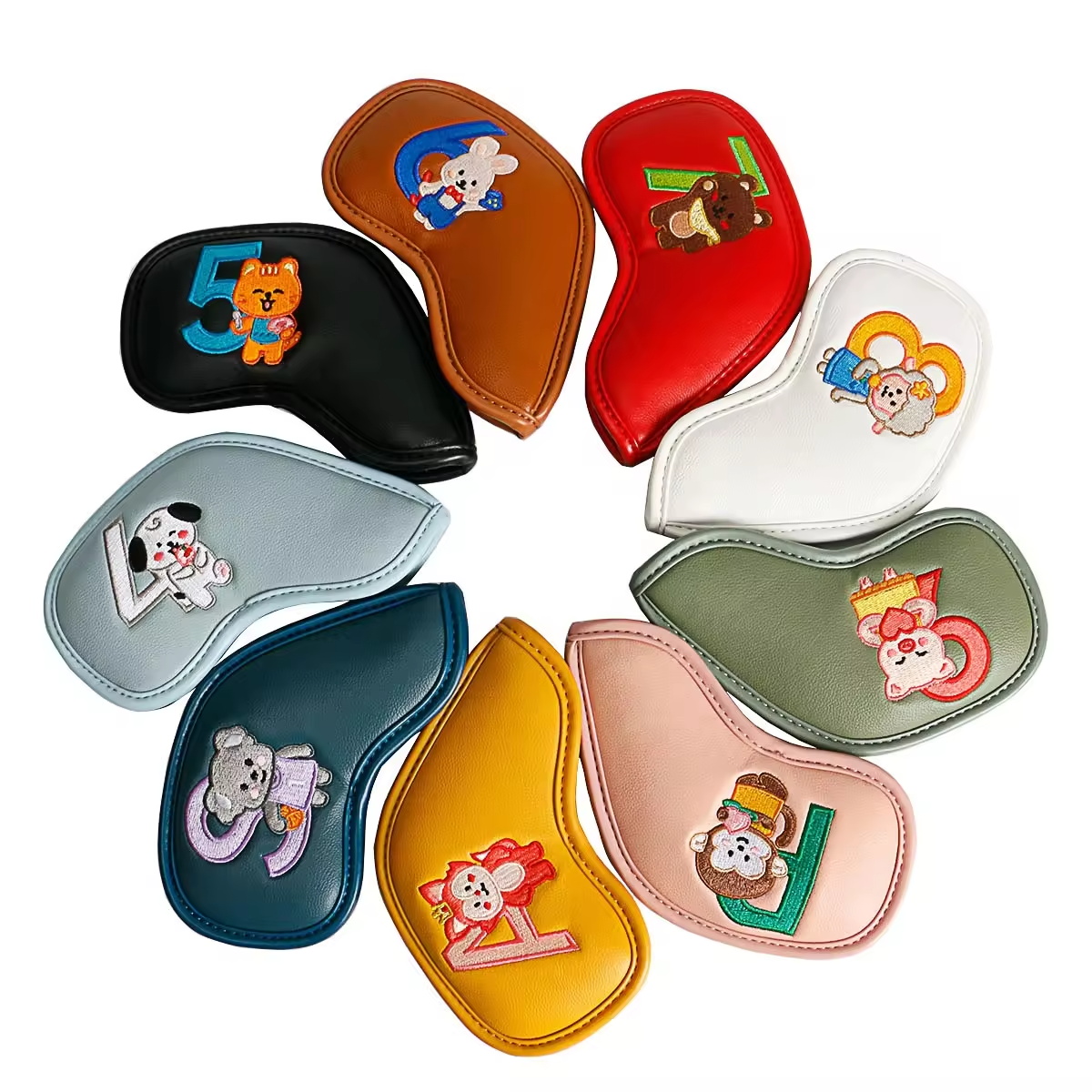 9Pcs Cute Cartoon Animal Golf  - Men'S Accessories 评论和价格