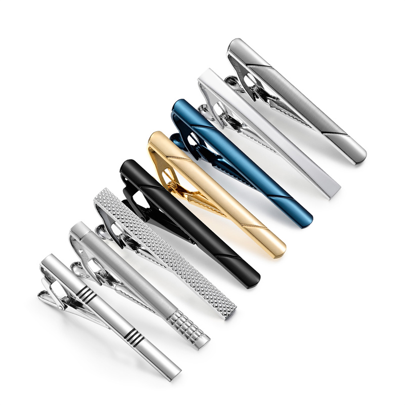 7/8/10 PCS Tie Clip Set With G - Cufflink Box Set 评论和价格