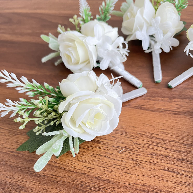 Boutonniere Wedding Party Acce - Men Accessories Bouquet 评论和价格