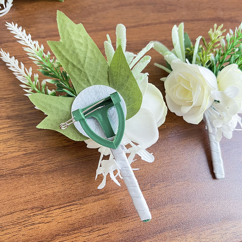 Boutonniere Wedding Party Acce - Men Accessories Bouquet 评论和价格