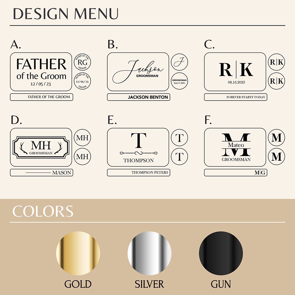Custom Metal Cufflinks Tie Cli - Cufflink Box Set 评论和价格