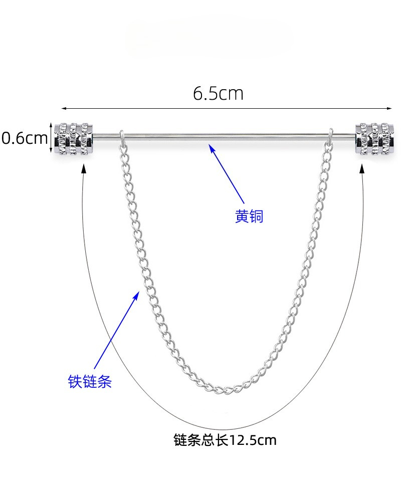 New Men's Brooch for Shirt Sta - Men Accessories Fashion 评论和价格