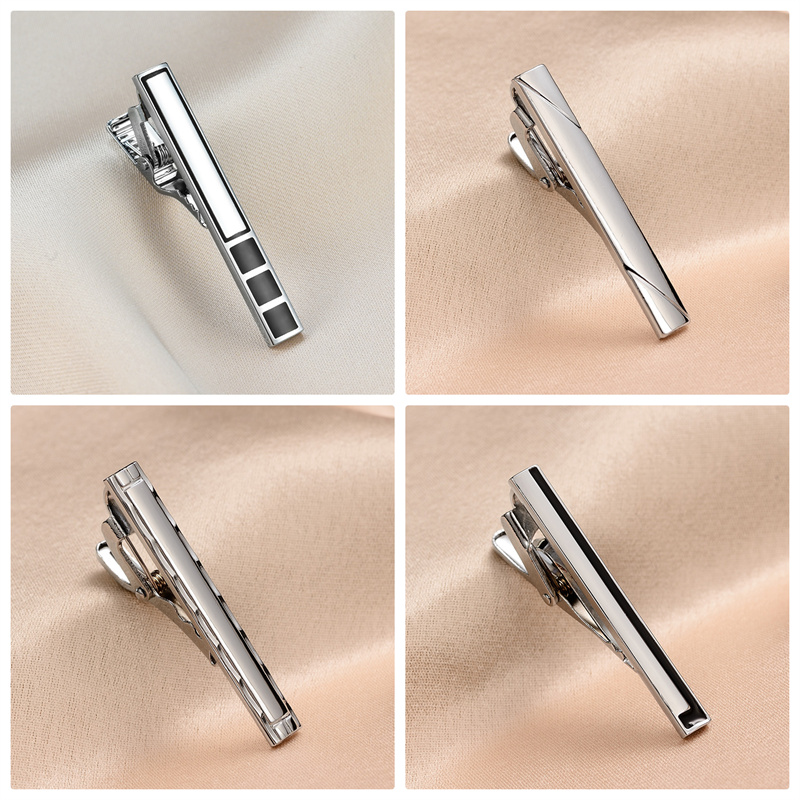 8 PCS Short Tie Clips Set With - Cufflink Box Set 评论和价格