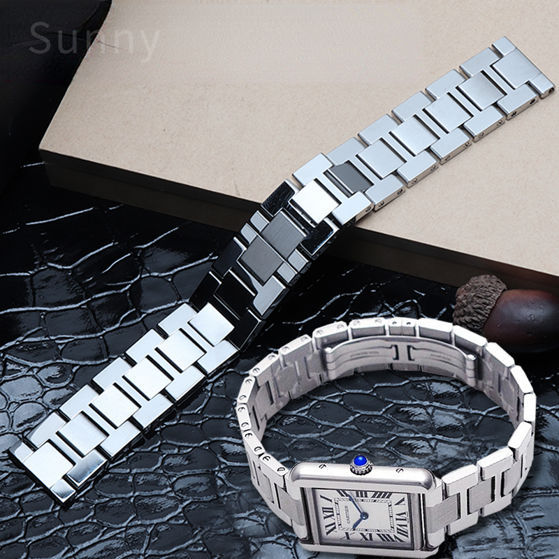 Stainless Steel Watch Strap fo - Men'S Accessories Cartier 评论和价格