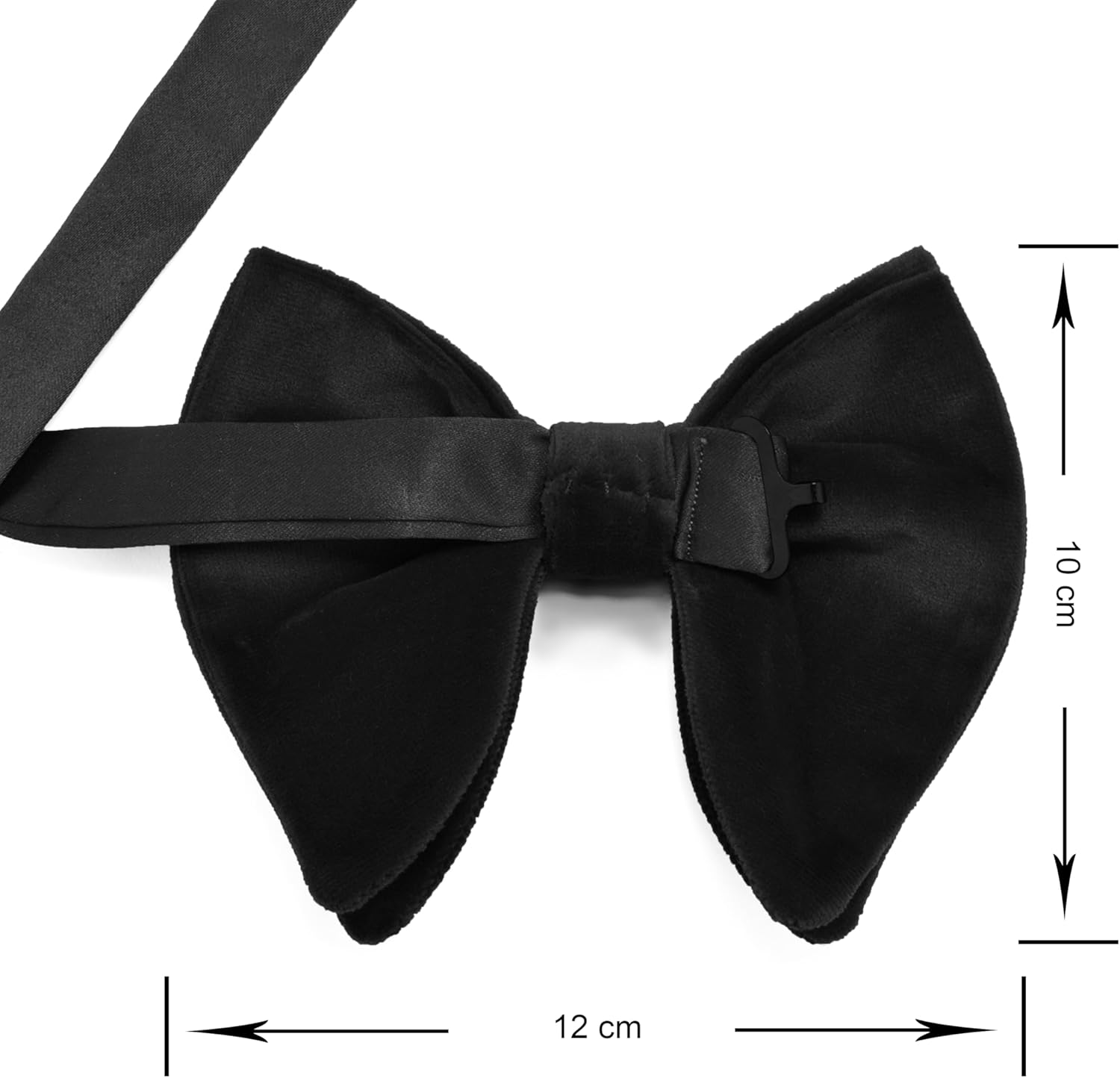 Solid Velvet Pre-tied Bow Tie  - Cufflink Box Set 评论和价格