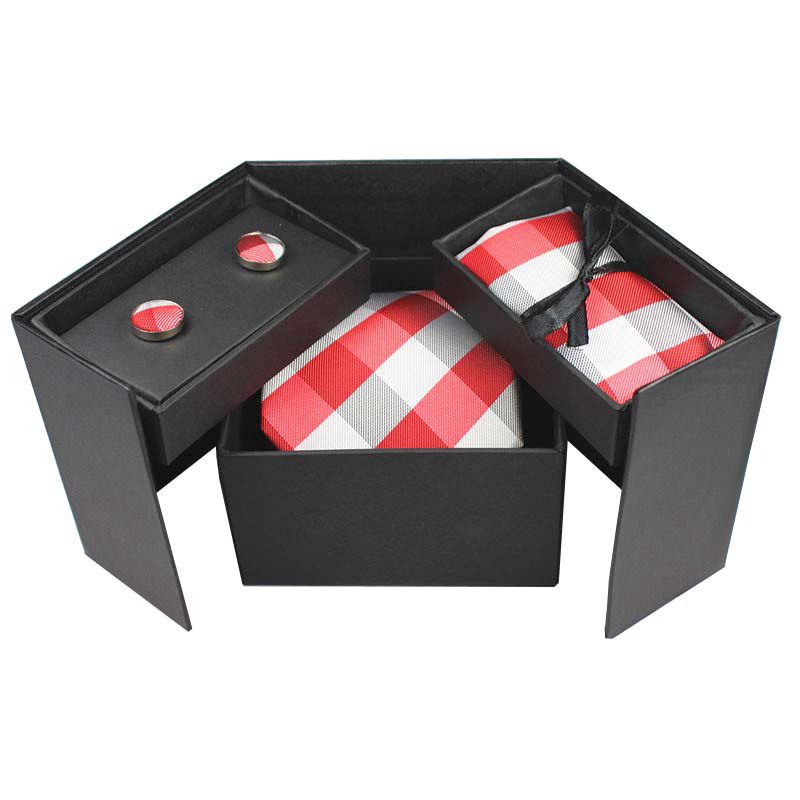 GUSLESON Tie Set Hanky Cufflin - Neck Tie Set Box 评论和价格
