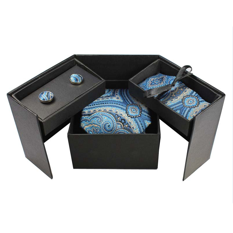 GUSLESON Tie Set Hanky Cufflin - Neck Tie Set Box 评论和价格