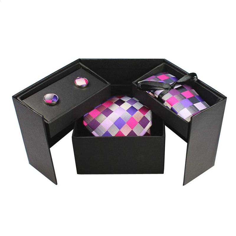 GUSLESON Tie Set Hanky Cufflin - Neck Tie Set Box 评论和价格