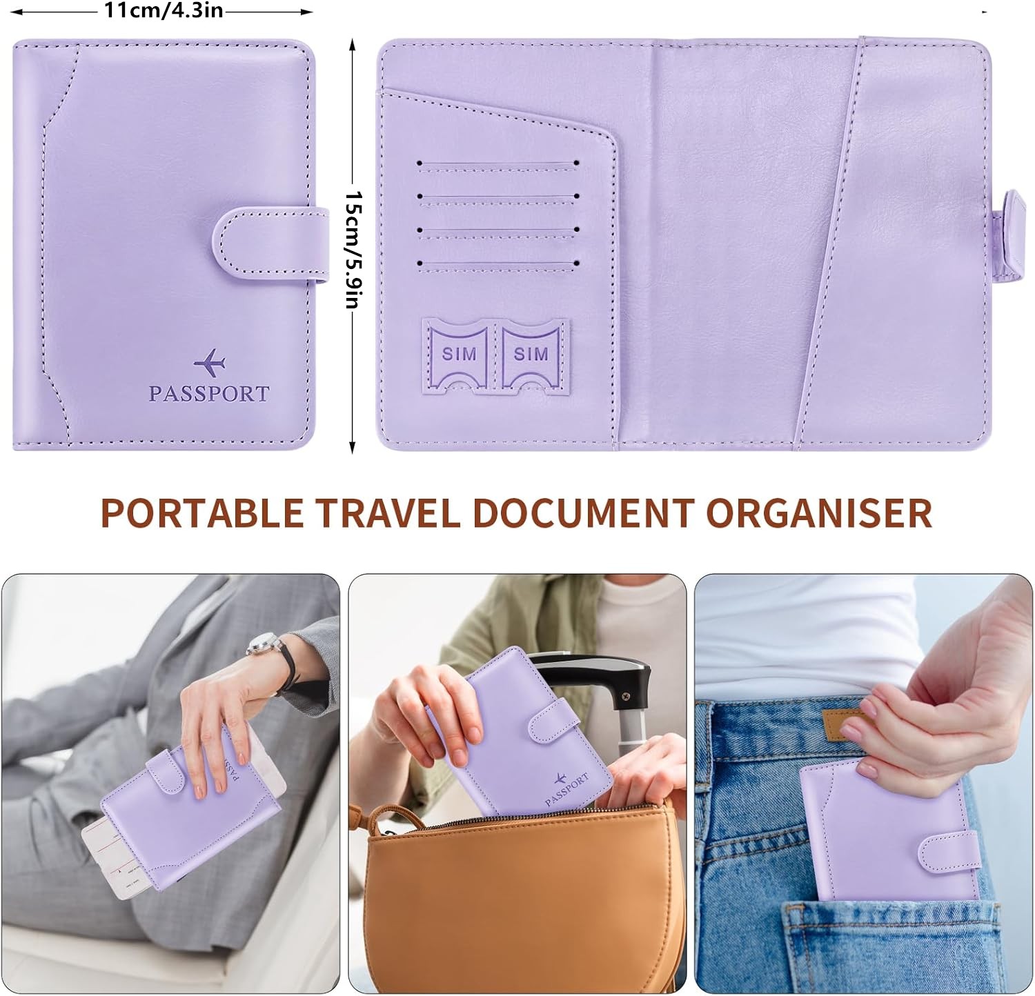 Passport Holder for Travel Cru - Men'S Accessories Essentials 评论和价格